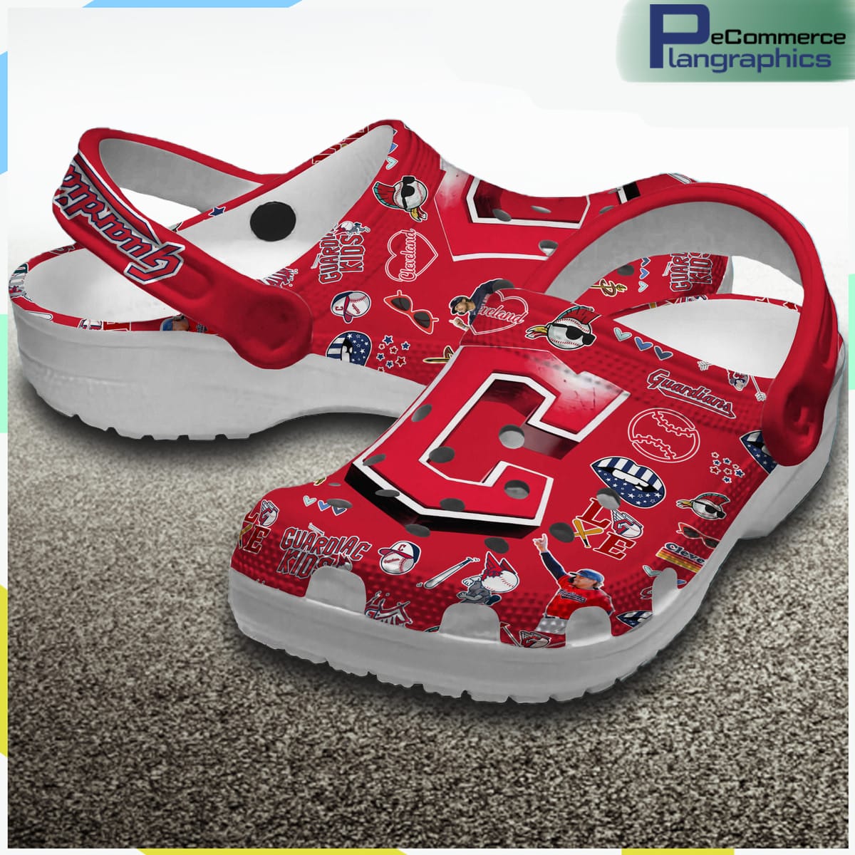 Cleveland Guardians Custom Ripped Claw Crocs Clog and High ...