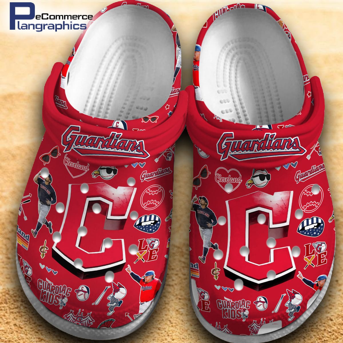 Cleveland Guardians Custom Ripped Claw Crocs Clog and High ...