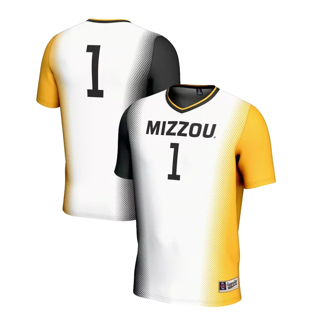 Customizable 1 missouri tigers gameday greats lightweight womens soccer jersey white