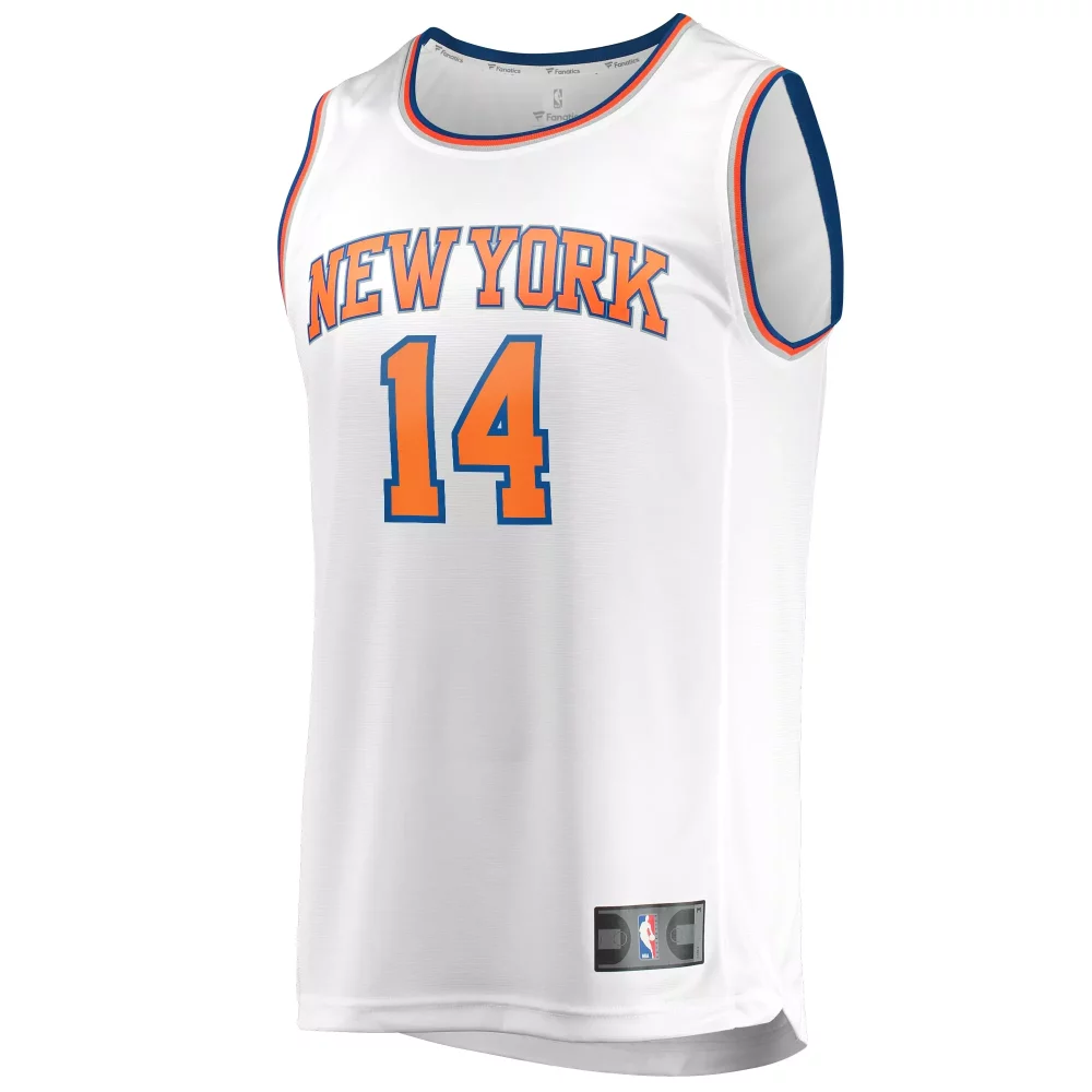 Personalized Allonzo trier new york knicks fanatics ed fast break player jersey association edition white