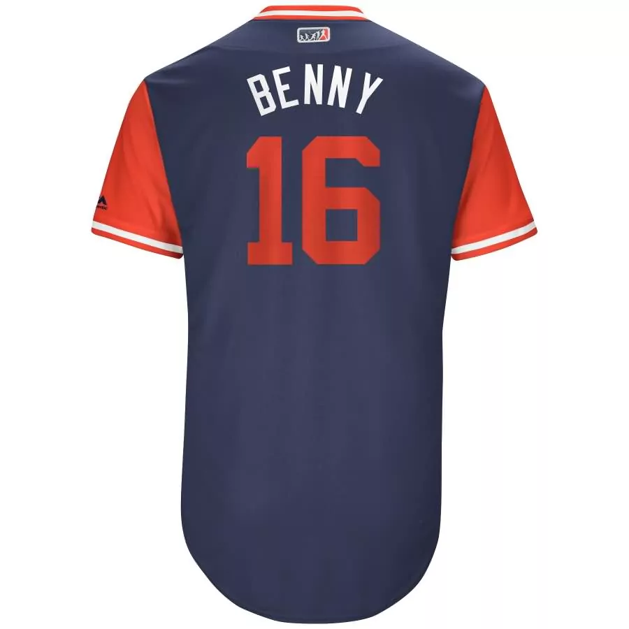 Customizable Andrew benintendi benny boston red sox majestic 2017 little league world series players weekend classic jersey navyred