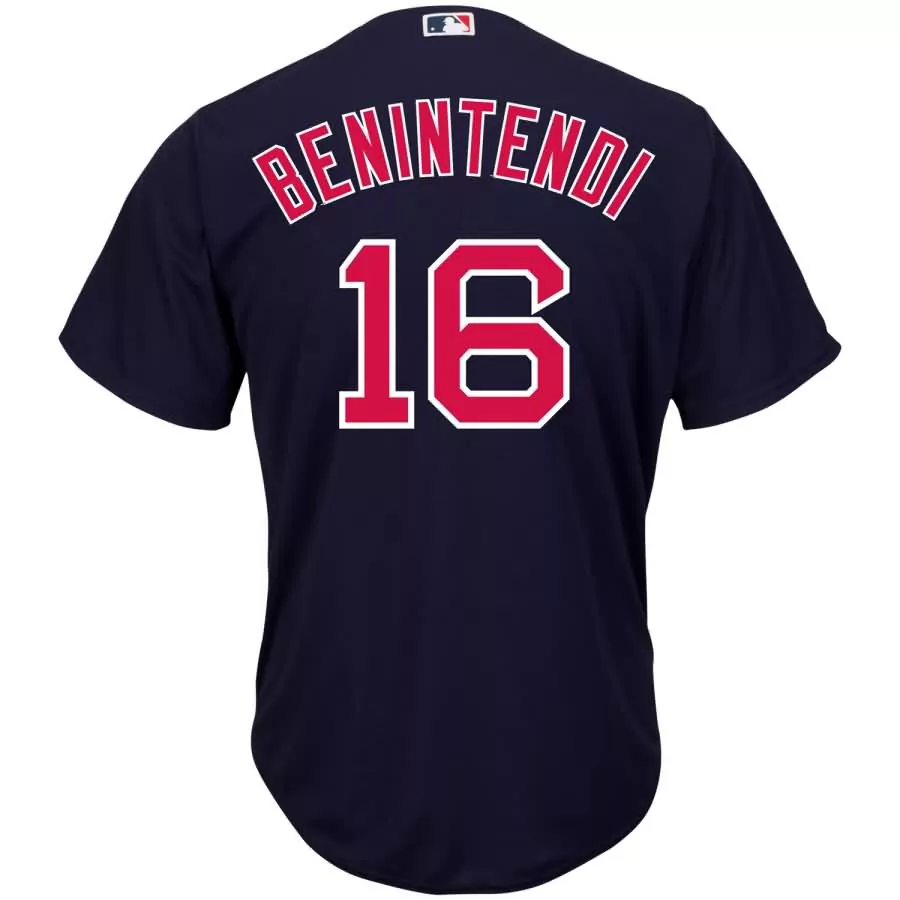 Customizable Andrew benintendi boston red sox majestic cool base player replica jersey navy