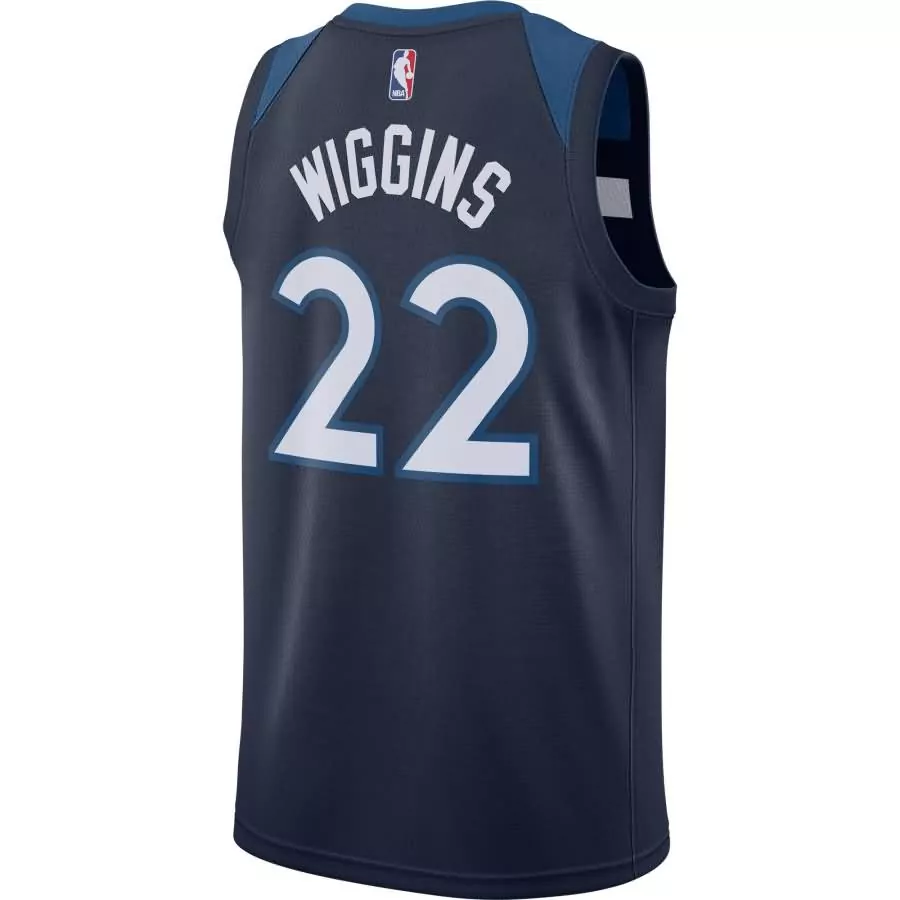 Custom Andrew wiggins minnesota timberwolves swingman jersey navy icon edition f1rst sports
