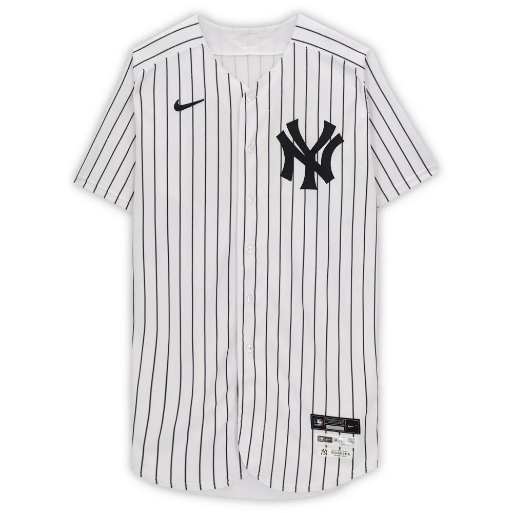 Customizable Aroldis chapman new york yankees fanatics game used 54 pinstripe jersey vs toronto blue jays on may 11 2022 white