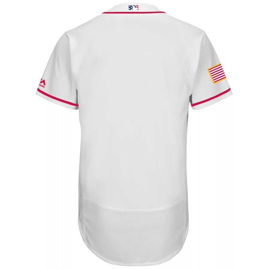 Customizable Atlanta braves majestic 2017 stars stripes collection flex base team jersey white