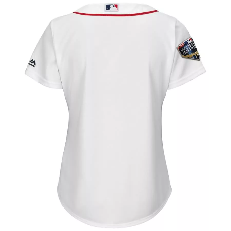 Custom Boston red sox majestic womens 2018 world series cool base team jersey white
