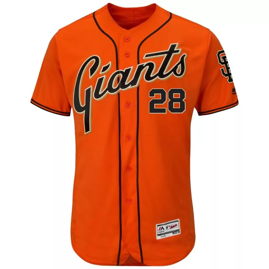 Customizable Buster posey san francisco giants majestic 2018 spring training cool base player jersey black