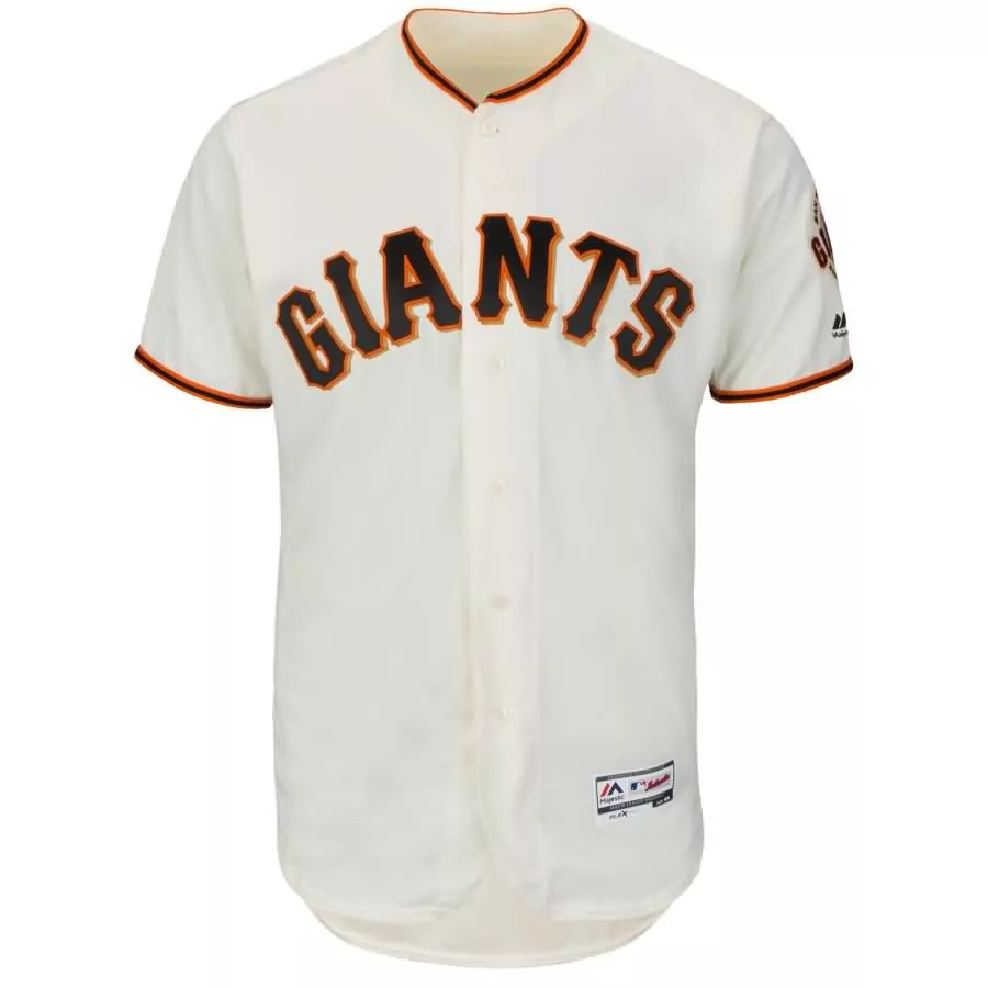 Personalized Buster posey san francisco giants majestic home flex base collection player jersey ivory
