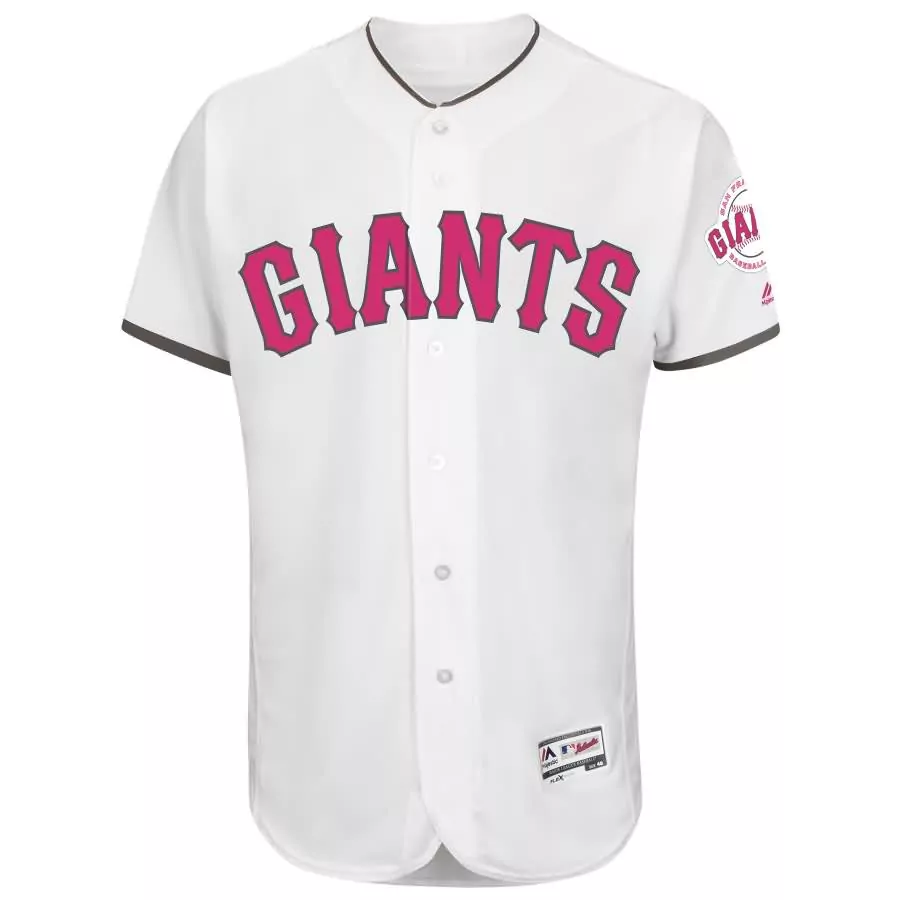 Customizable Buster posey san francisco giants majestic mothers day flex base jersey white