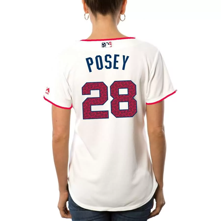 Customizable Buster posey san francisco giants majestic womens cool base player jersey orange