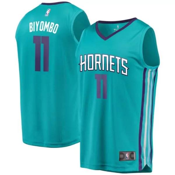 Customizable Charlotte hornets bismack biyombo fanatics ed youth fast break player jersey icon edition teal