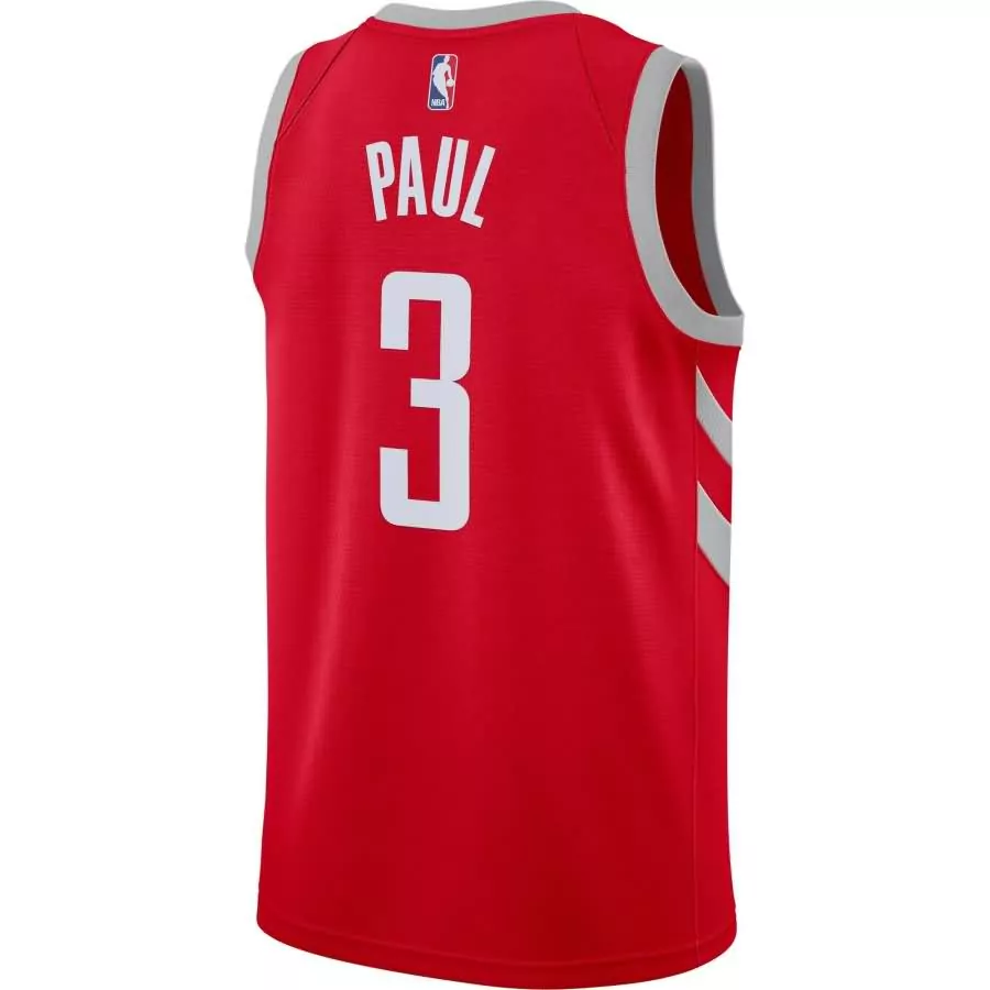 Personalized Chris paul houston rockets swingman jersey icon edition red f1rst sports