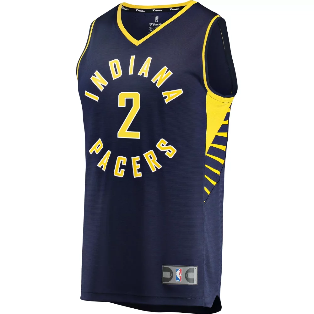 Personalized Darren collison indiana pacers fanatics ed fast break player jersey navy icon edition