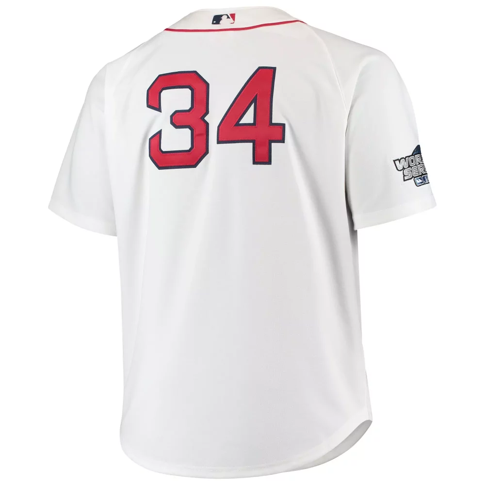 Custom David ortiz boston red sox mitchell amp ness big amp tall home player jersey white