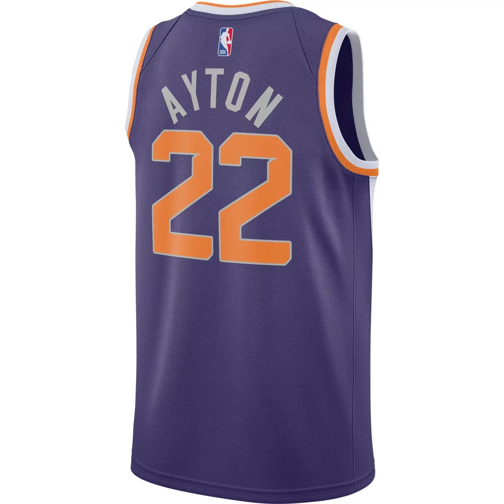 Custom Deandre ayton phoenix suns 202021 swingman player jersey icon edition purple