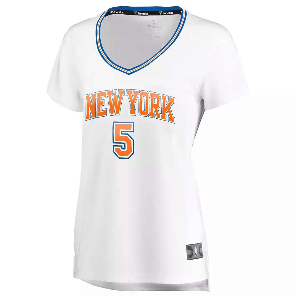 Customizable Dennis smith jr new york knicks fanatics ed womens fast break player jersey statement edition white