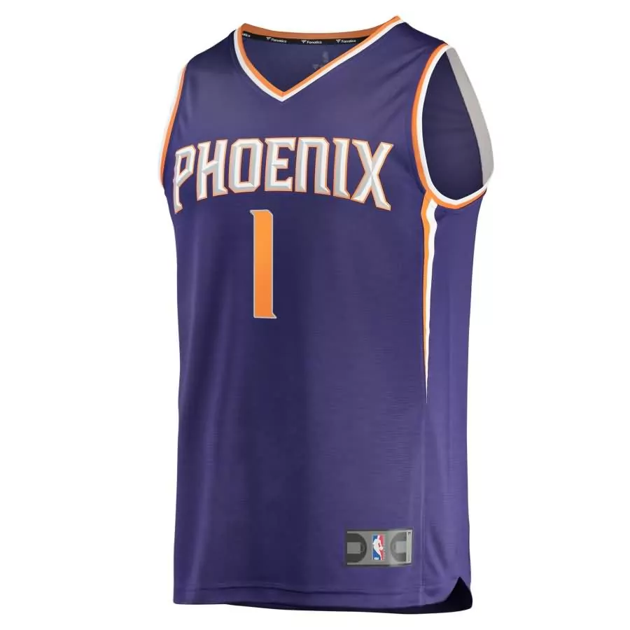 Customizable Devin booker phoenix suns fanatics ed fast break jersey purple icon edition f1rst sports