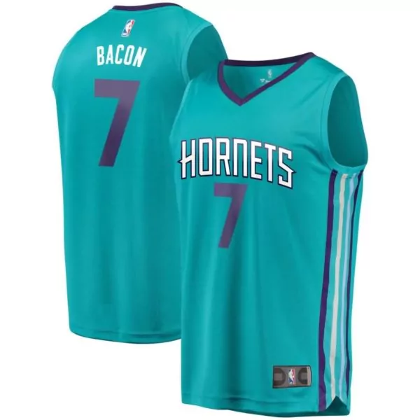 Personalized Dwayne bacon charlotte hornets fanatics ed fast break replica player jersey icon edition teal