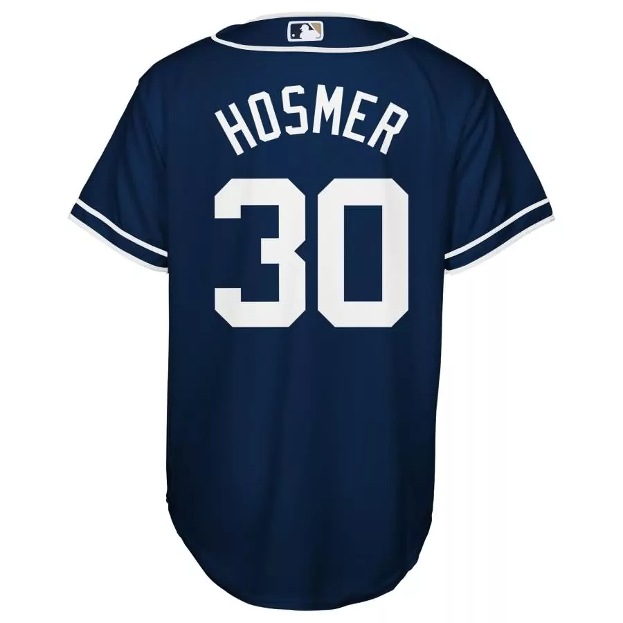 Customizable San diego padres 30 eric hosmer navy 50th anniversary and 150th patch flexbase jersey 2181