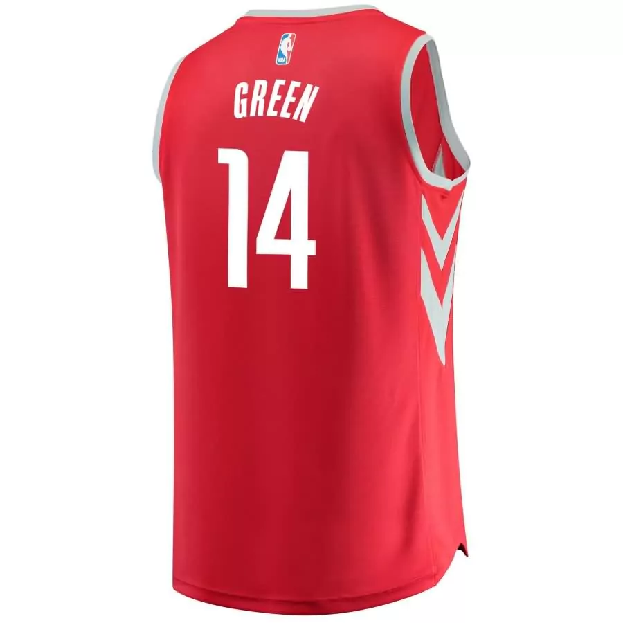 Custom Gerald green houston rockets fanatics ed youth fast break player jersey icon edition red