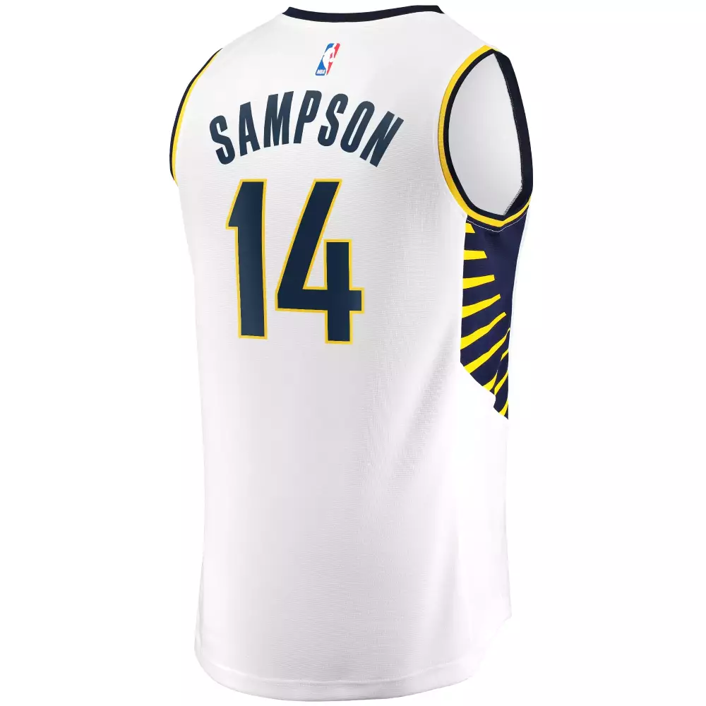 Custom Jakarr sampson indiana pacers fanatics ed youth fast break player jersey association edition white