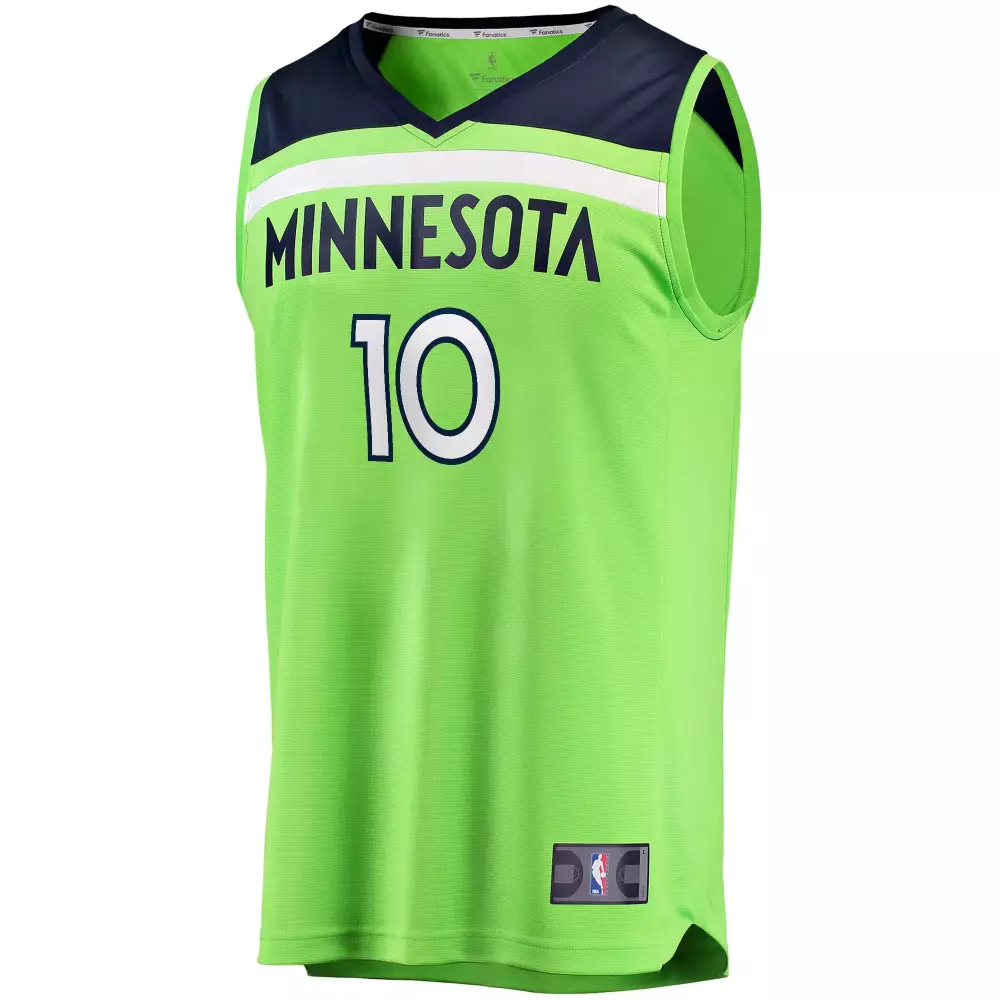 Personalized Jake layman minnesota timberwolves fanatics ed youth fast break player jersey statement edition green