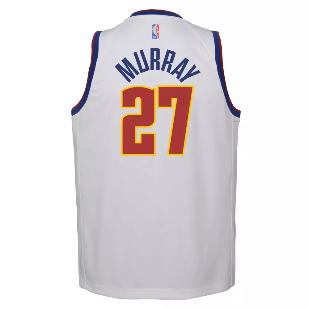 Personalized Jamal murray denver nuggets youth 202021 swingman player jersey white earned edition