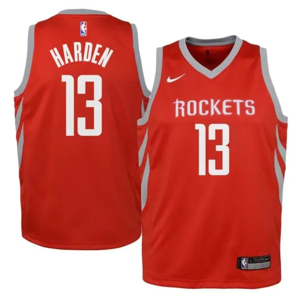 Personalized James harden houston rockets youth swingman jersey red icon edition f1rst sports