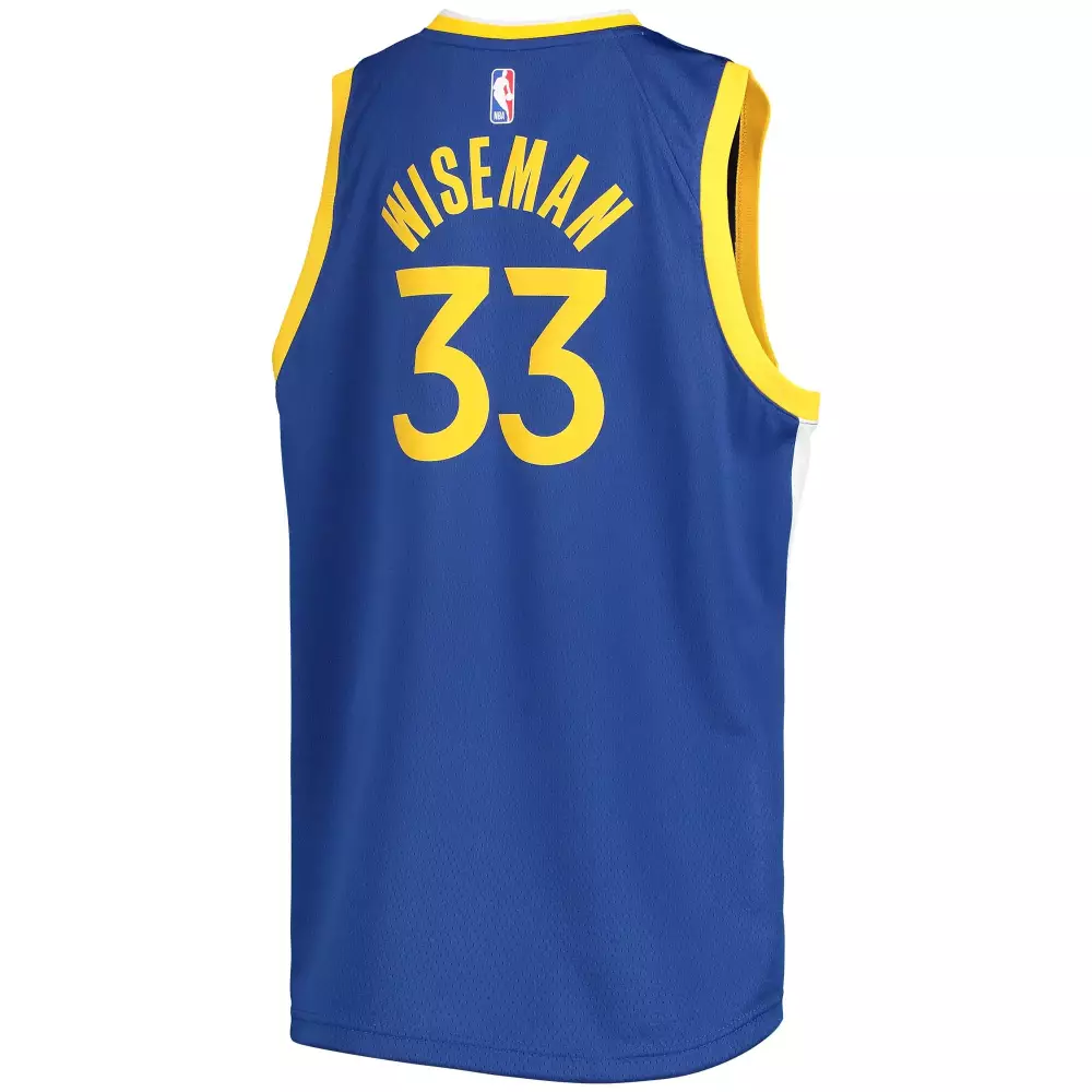 Personalized James wiseman golden state warriors youth 202021 swingman jersey icon edition royal