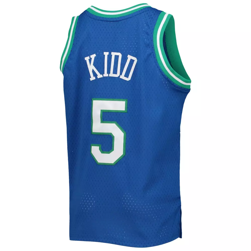 Customizable Jason kidd dallas mavericks mitchell amp ness youth 1994 95 hardwood classics swingman jersey blue