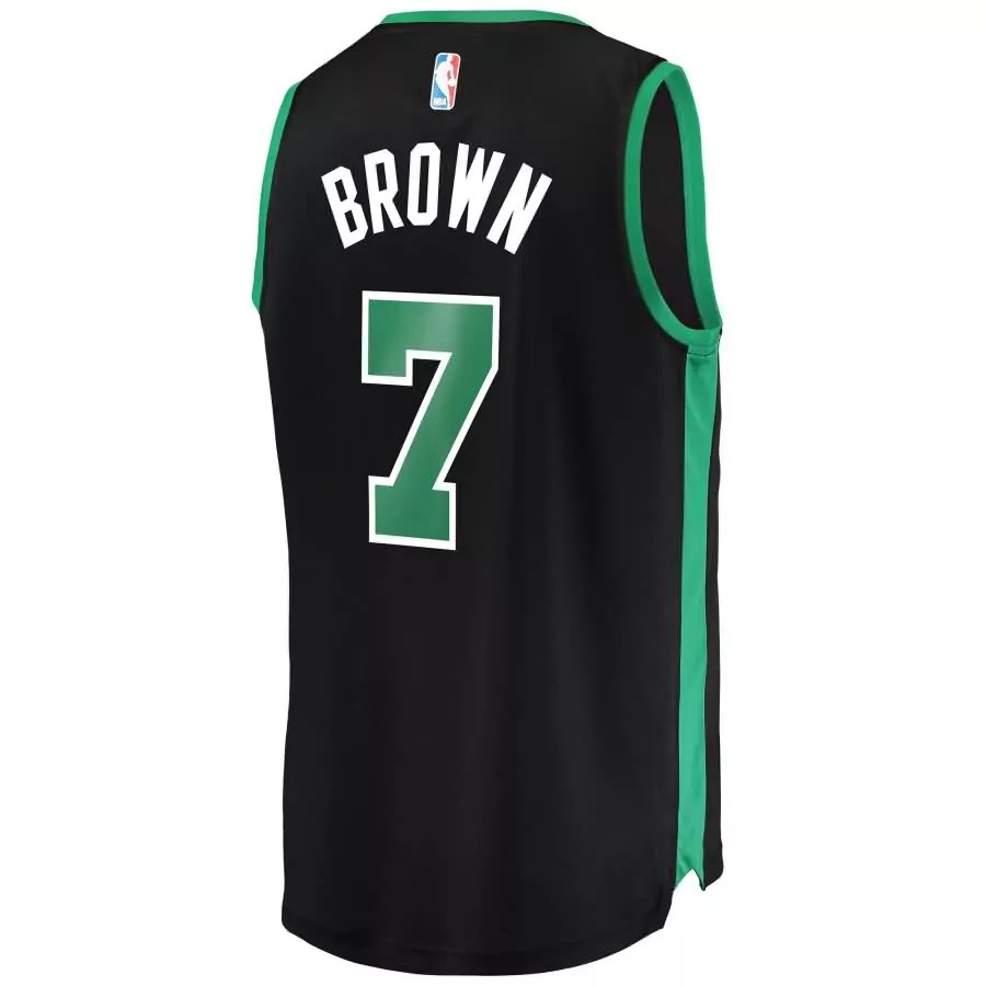 Customizable Jaylen brown boston celtics fanatics ed fast break replica player jersey statement edition black