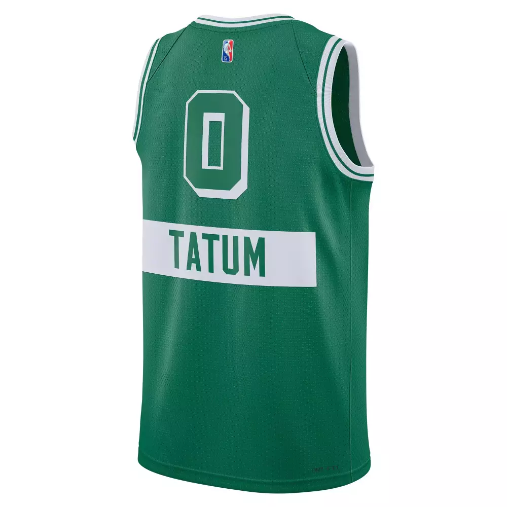 Custom Jayson tatum boston celtics 202122 swingman jersey city edition kelly green