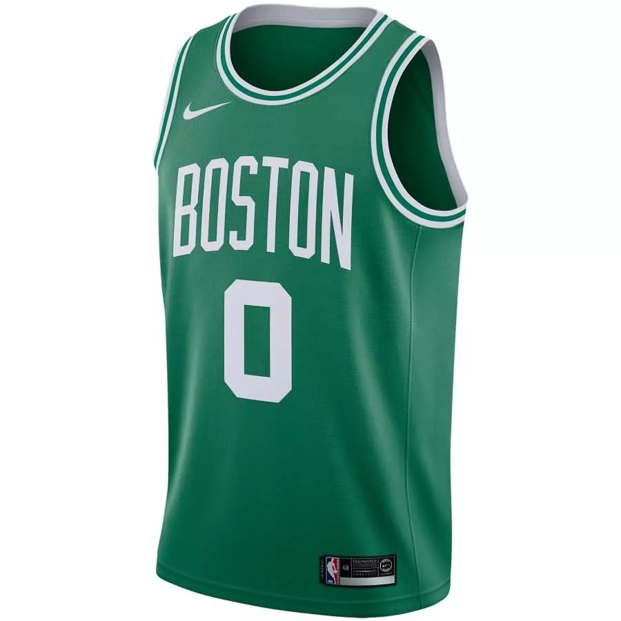 Personalized Jayson tatum boston celtics swingman jersey icon edition green f1rst sports
