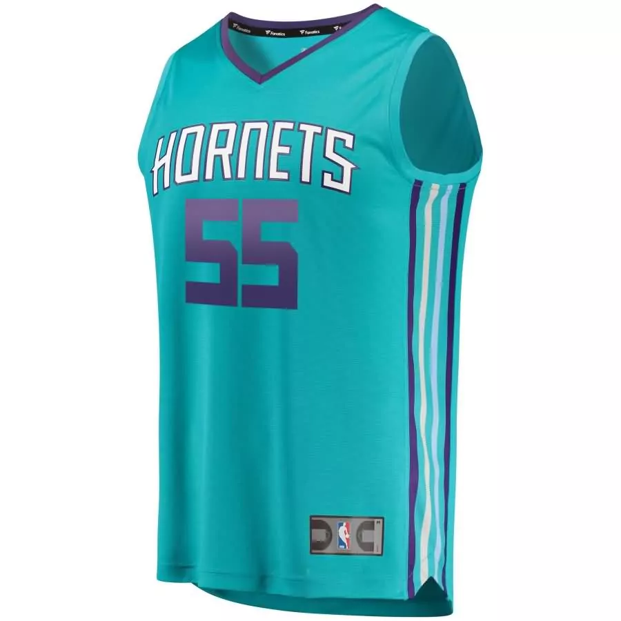 Personalized Jp macura charlotte hornets fanatics ed fast break replica jersey icon edition teal