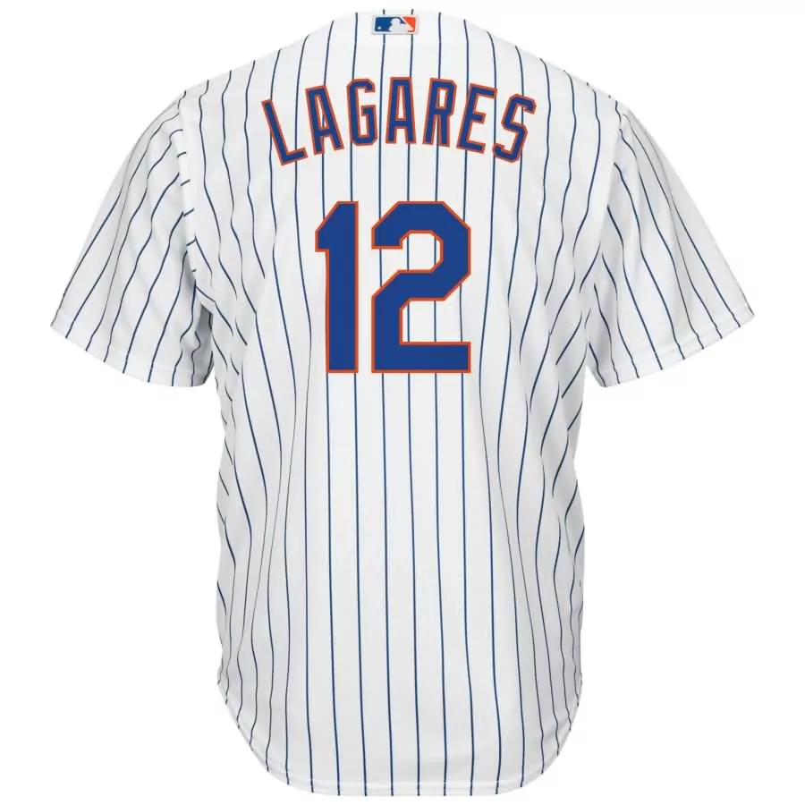 Customizable Juan lagares new york mets majestic official cool base player jersey white