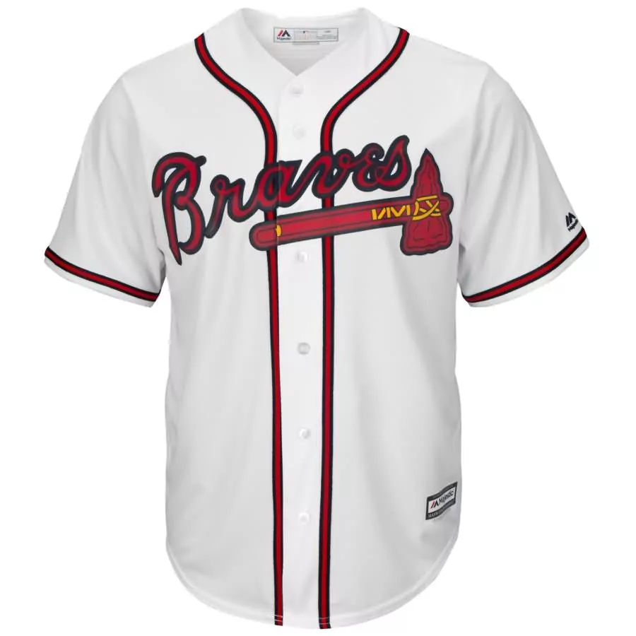 Personalized Julio teheran atlanta braves majestic cool base home player jersey white