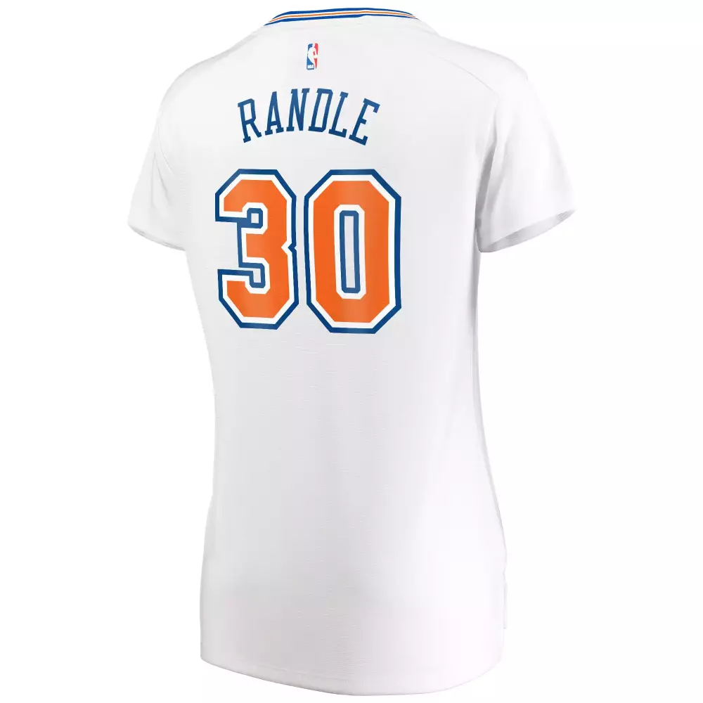 Custom Julius randle new york knicks fanatics ed womens fast break player jersey statement edition white
