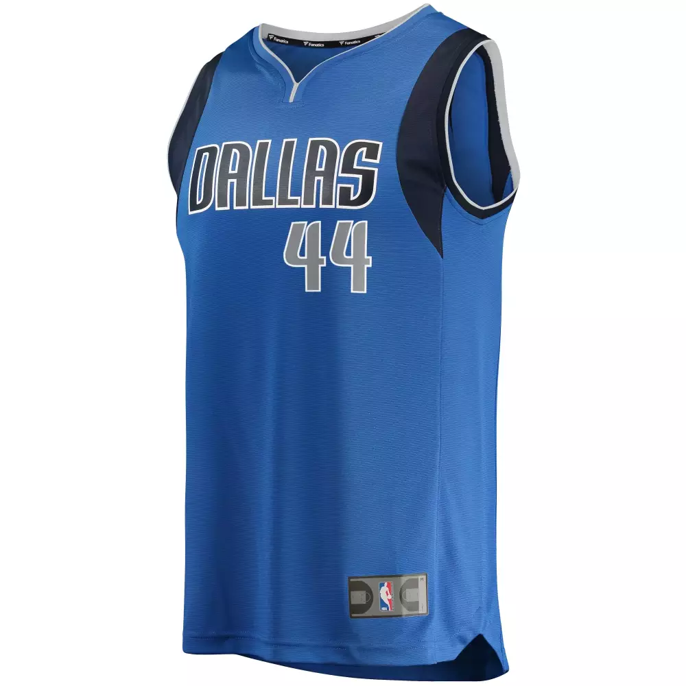 Custom Justin jackson dallas mavericks fanatics ed youth fast break replica jersey blue icon edition