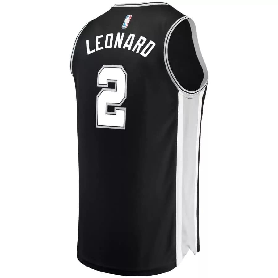 Customizable Kawhi leonard san antonio spurs fanatics ed youth fast break jersey black icon edition f1rst sports