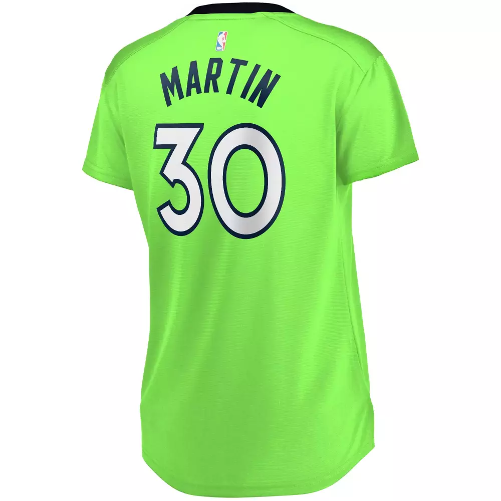 Customizable Kelan martin minnesota timberwolves fanatics ed womens fast break player jersey statement edition green