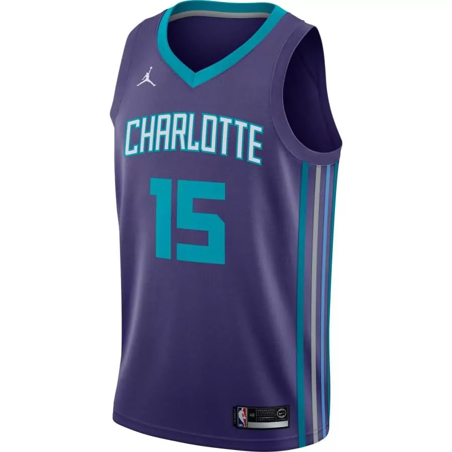 Custom Kemba walker charlotte hornets jordan swingman jersey statement edition purple f1rst sports
