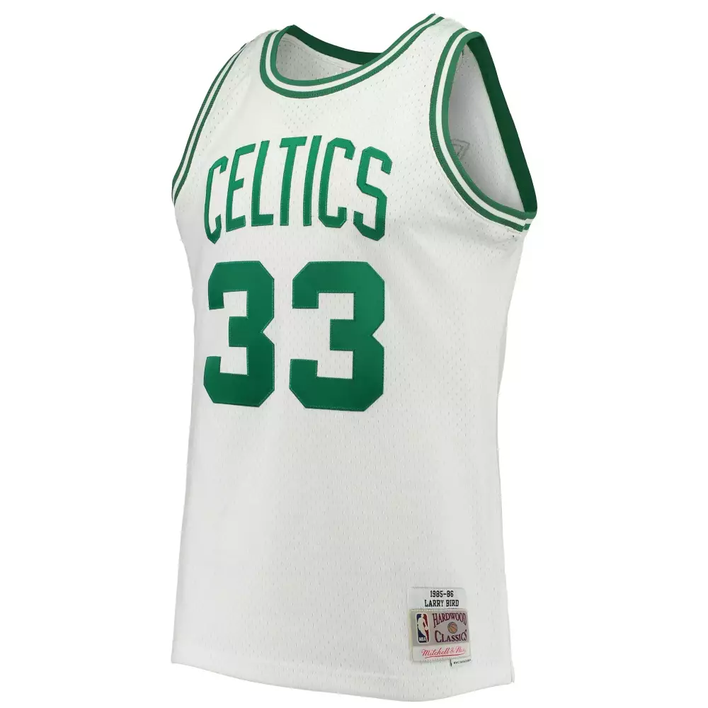Personalized Larry bird boston celtics mitchell amp ness 1985 86 hardwood classics swingman jersey white