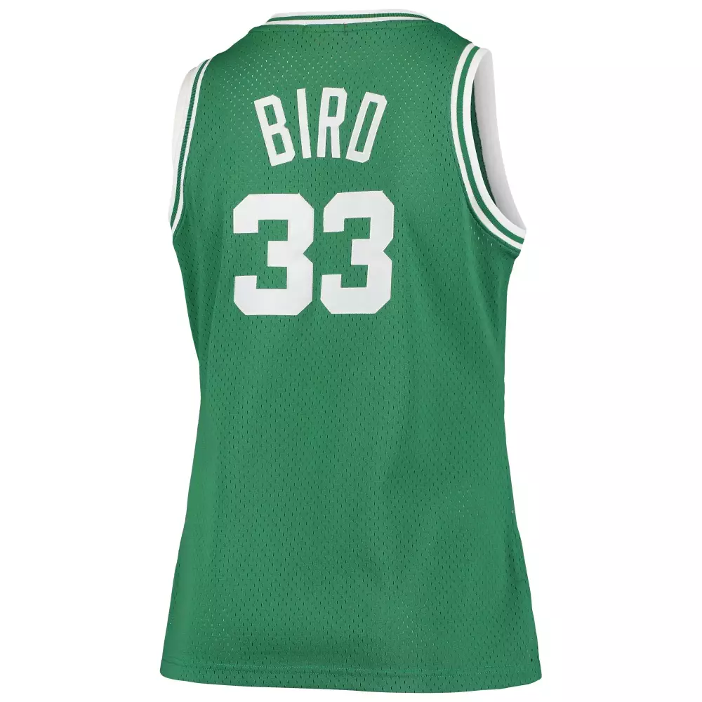 Custom Larry bird boston celtics mitchell amp ness womens plus size swingman jersey kelly green