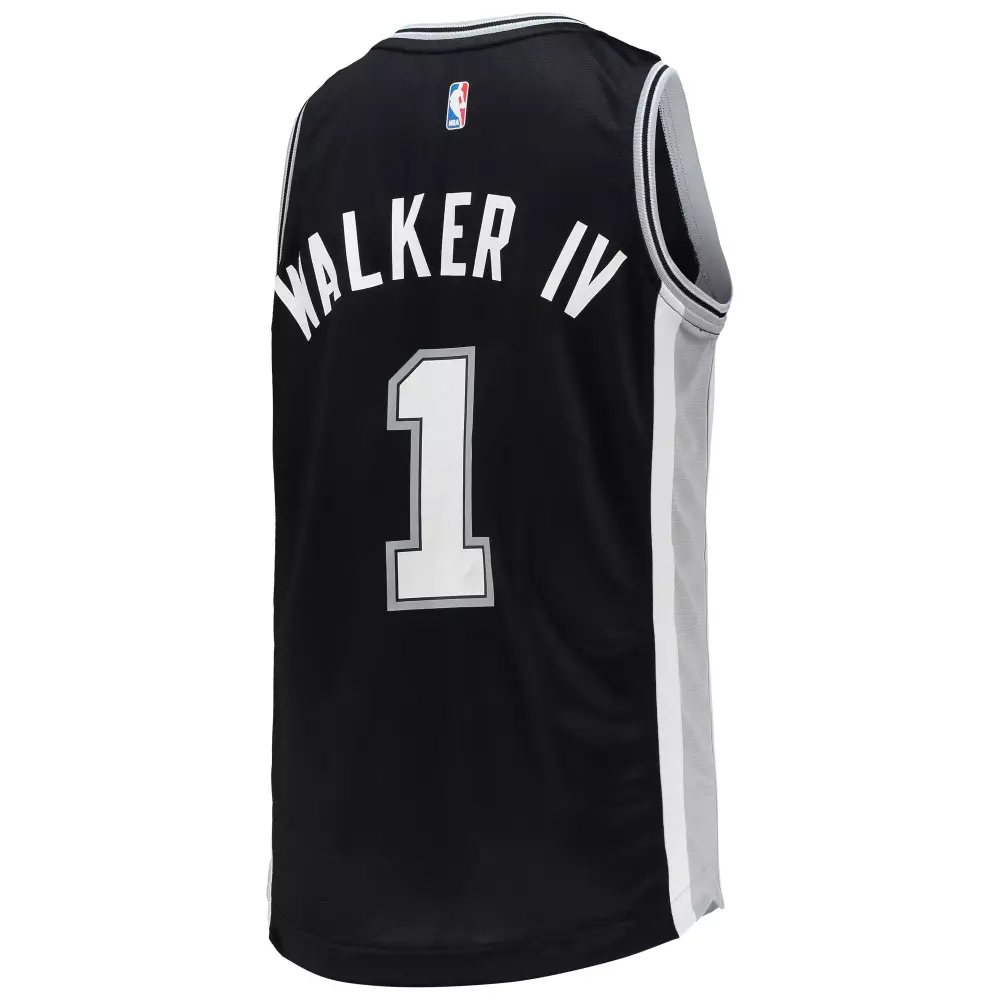 Customizable Lonnie walker san antonio spurs fanatics ed youth alternate fast break team jersey statement edition black