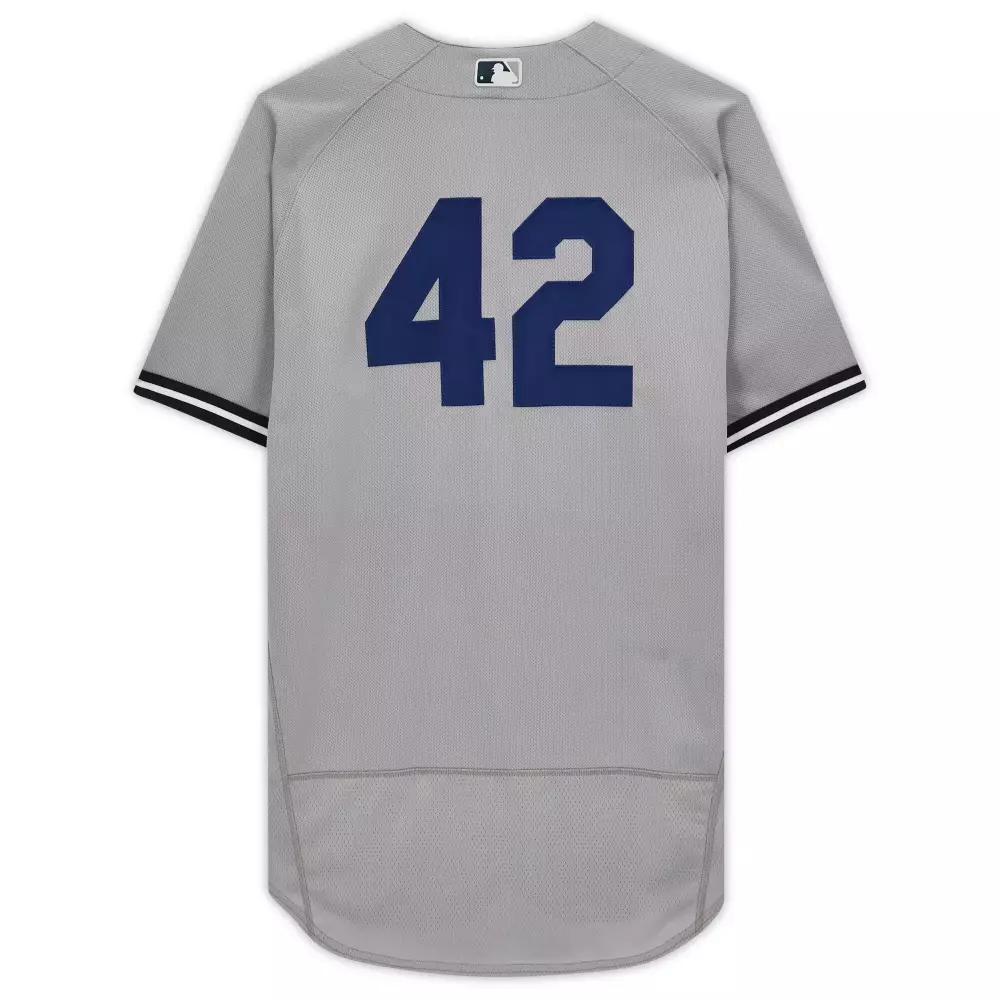 Personalized Luis severino new york yankees fanatics player worn 42 jackie robinson day jersey vs baltimore orioles on april 15 2022 gray