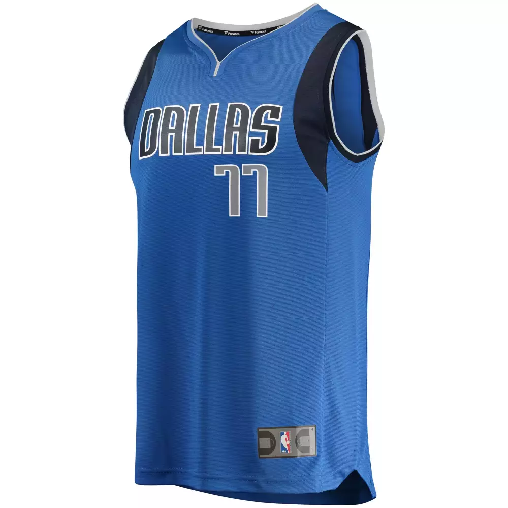 Personalized Luka doncic dallas mavericks fanatics ed youth fast break replica jersey blue icon edition
