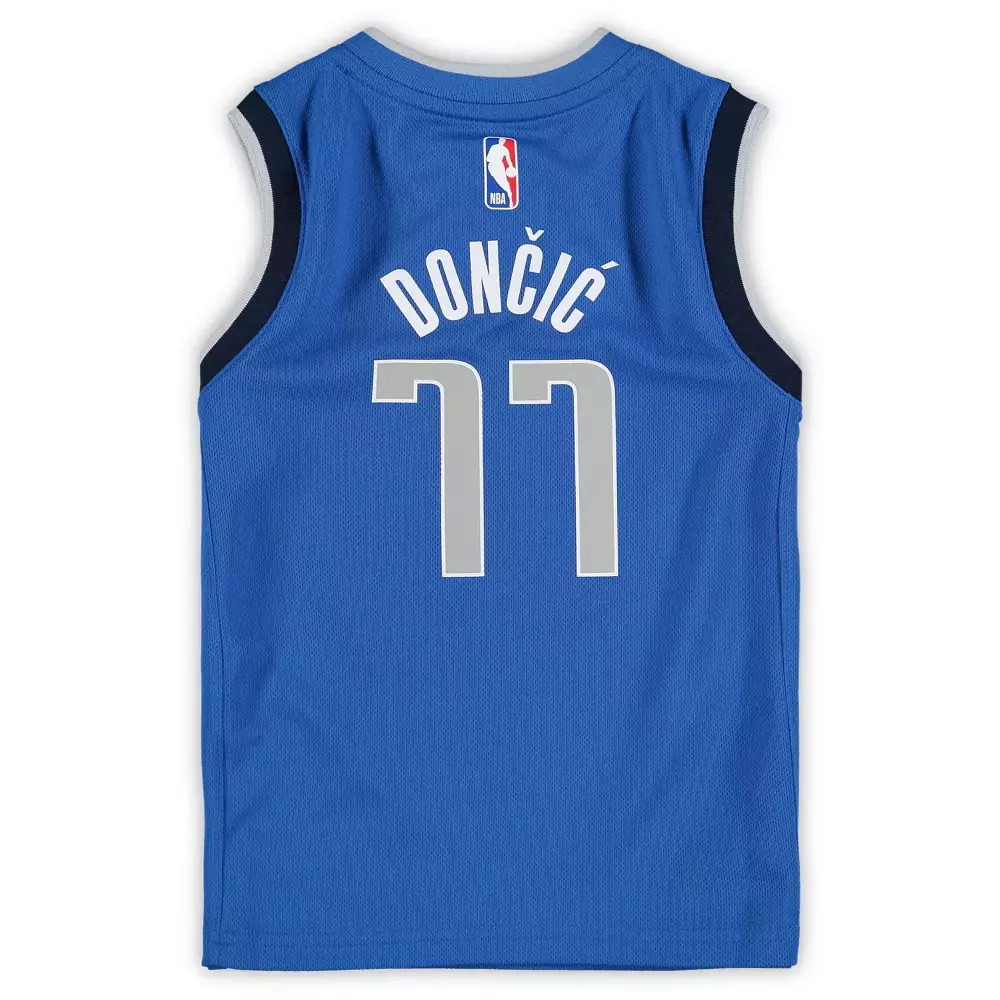 Custom Luka doncic dallas mavericks toddler 202021 fast break replica jersey icon edition royal