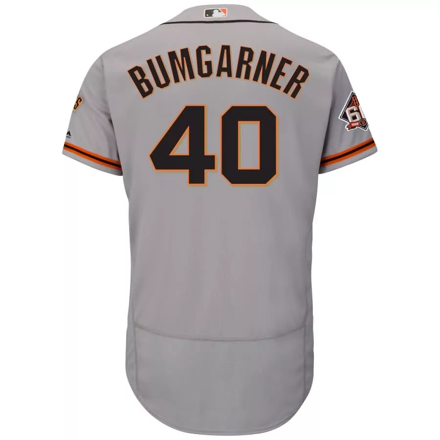 Custom Madison bumgarner san francisco giants majestic fashion stars stripes flex base player jersey white