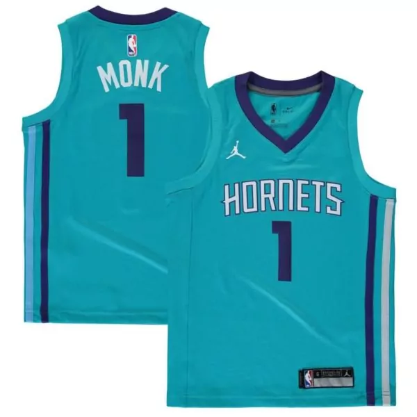 Customizable Malik monk charlotte hornets jordan youth swingman jersey teal icon edition f1rst sports