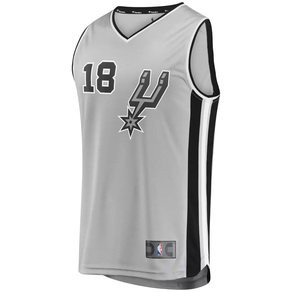 Customizable Marco belinelli san antonio spurs fanatics ed fast break player jersey statement edition silver